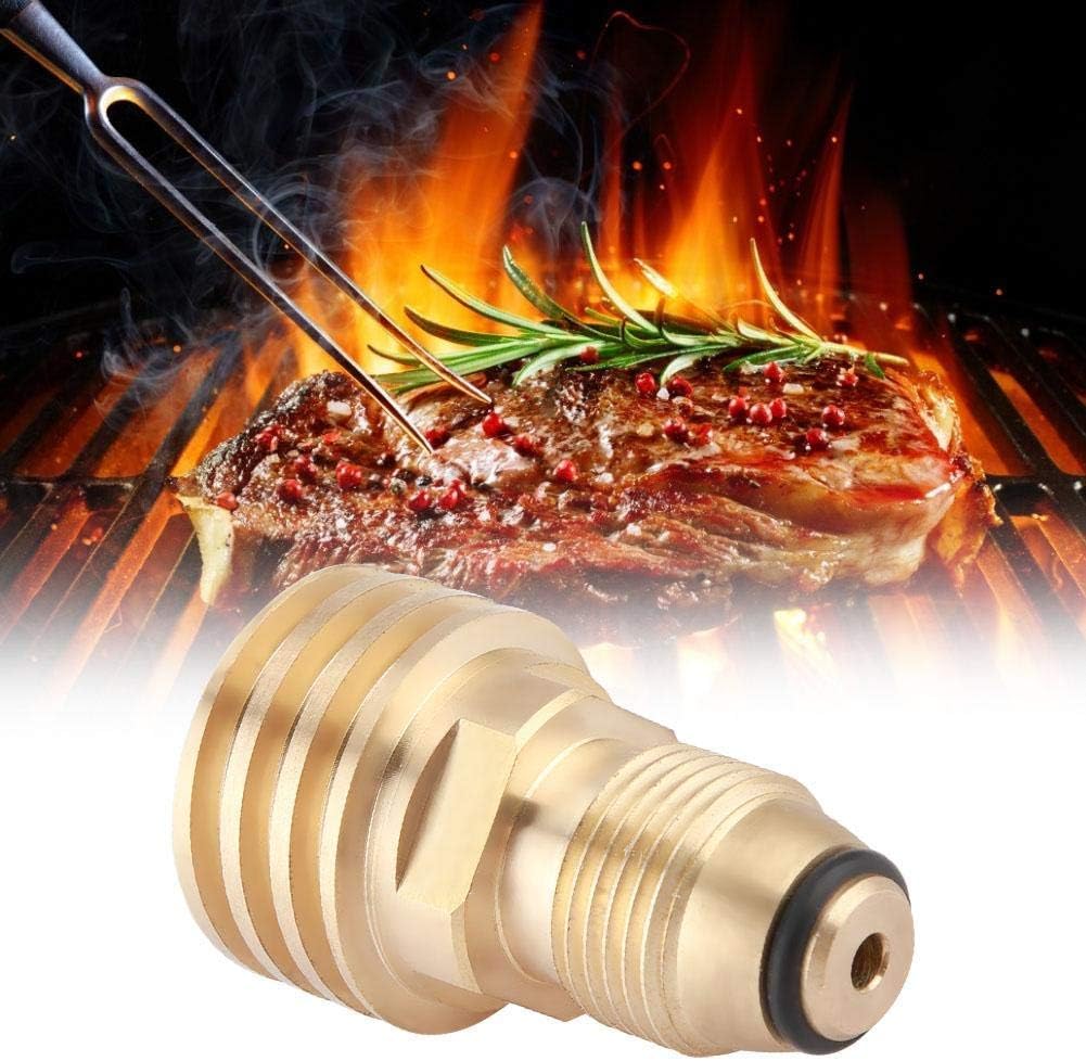 Jeffergarden Gas Propane Connector Igniter Plug Adapter Solid Brass Tank Refill Universal Spark Grill Tool For Outdoor Camping
