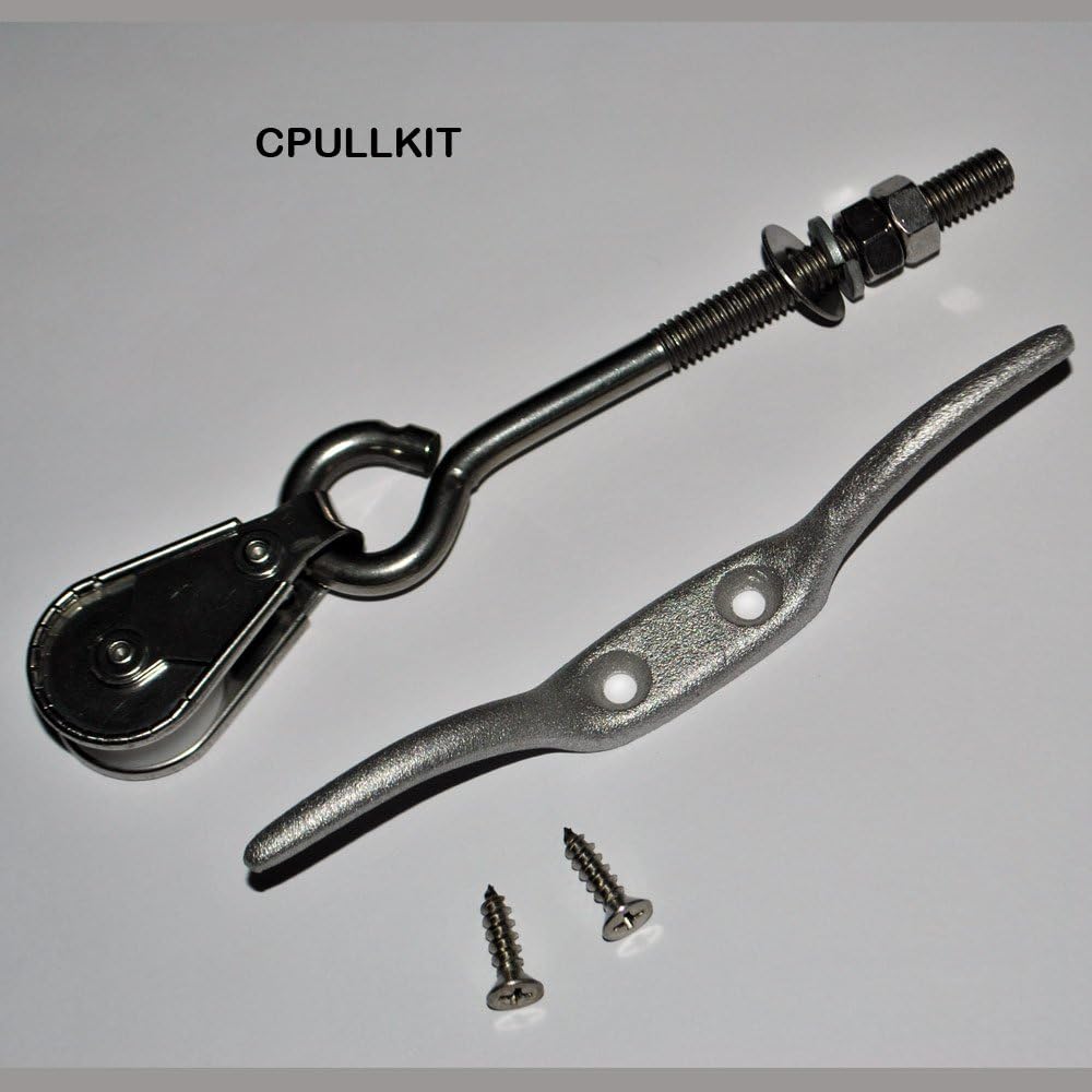 Deluxe Flagpole Pulley & Cleat Set, 6 in. (6 in