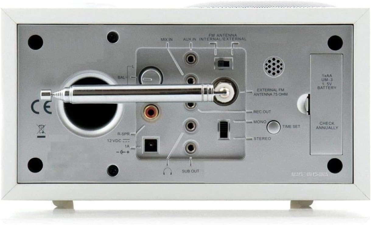 FM Radio Antenna, Ancable Indoor FM Telescopic Antenna 75 Ohm F Type Male Plug Connector with Adapter for Table Top Radio HiFi AV Stereo Receiver Mini System: Home Audio & Theater
