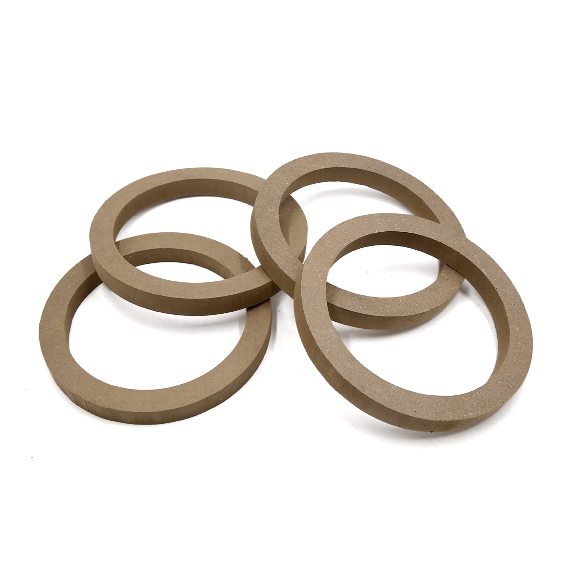Sourcingmap 4pcs 6.5 Inch Wood Car Speaker Mounting Spacer Ring Adapter Bracket