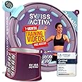 Swiss Activa+ S4.S Silent Hula Hoop with Waist Trimmer -Waist Size 22-44in - Weight Loss Infinity Smart Weighted Hula Hoop for Women