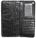 Leamekor Men's Vintage Genuine Leather Long Wallets Bifold Wallet For Men