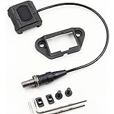 Mlok Remote Pressure Switch Assembly for ST07 Scout M300 M600 Tape Switch, with 20mm Picatinny Rail Mount and Mlok/Keymod Mount. (SF Plug-Black)