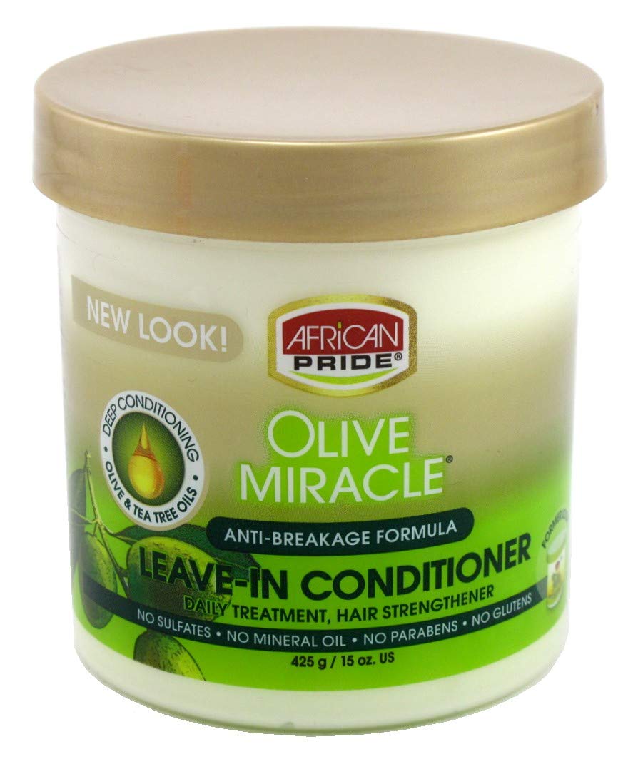 Ap Olive Miracle 3-Pack Leave-In Conditioner, 15oz (443ml) Each