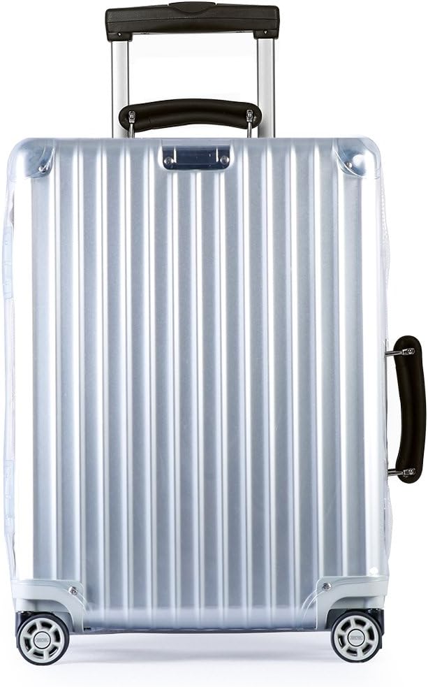 Luggage Cover Protector Clear PVC with Grey Zipper for RIMOWA Classic Flight