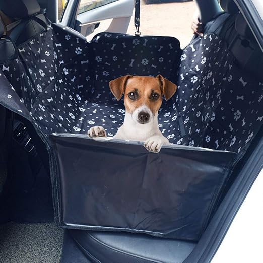 Hlef Protector Coche Perros Asiento Trasero Funda Coche Perro Impermeable De Autos Antideslizante Para Mascotas Portatil Para Viaje Con Hebilla De Seguridad 130 145 40cm Amazon Es Productos Para Mascotas