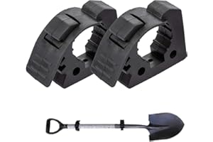 2 Pcs Clamp Mount Utility Holder,Adventure Shovels Bracket,Adjustable Bar Clamp Rubber Clamp Mount,Shovel Mount Adjustable Us