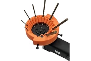 BIXINRUN Drill Bit Sharpener, Power Drill Bit Grinding Attachment, Old Drill Bit Grinder, Giant Blade Angle Grinder for sharpening drill bits from 2 to 13 mm, compatible with 125 mm grinders