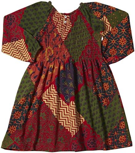 Little Handprint Elizabeth Dress (Toddler/Kid) - Maya Red-6X