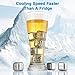 zanmini Stainless Steel Reusable Ice Cubes, Metal Whiskey Stones, Whiskey Rocks Chilling Stones with Tongs for Wine - Whiskey Stones Gift Set (Set of 8)