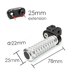 MC MOTOPARTS POLE Silver CNC 25mm Extension Riser