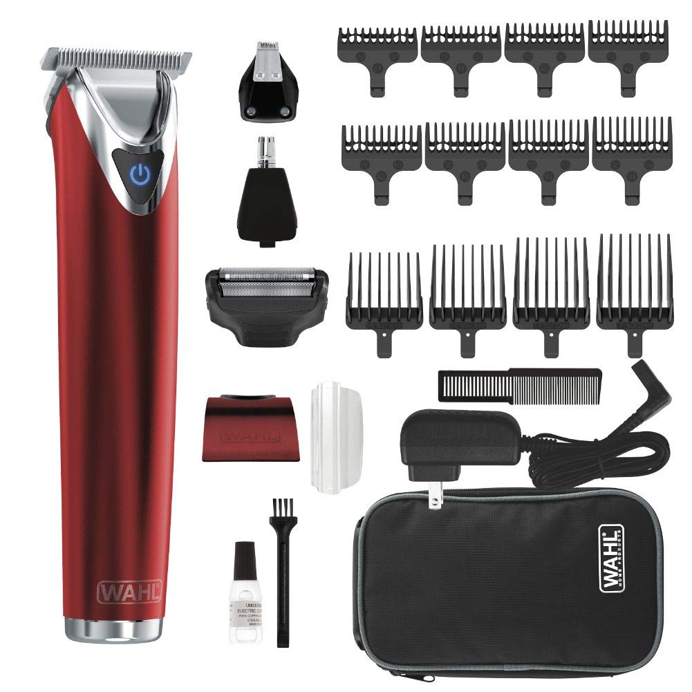 wahl clipper stainless steel lithium ion plus beard trimmers