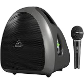 Behringer EUROPORT HPA40 40 Watt Handheld PA System with Microphone, Wireless Microphone Option and Rechargeable Battery