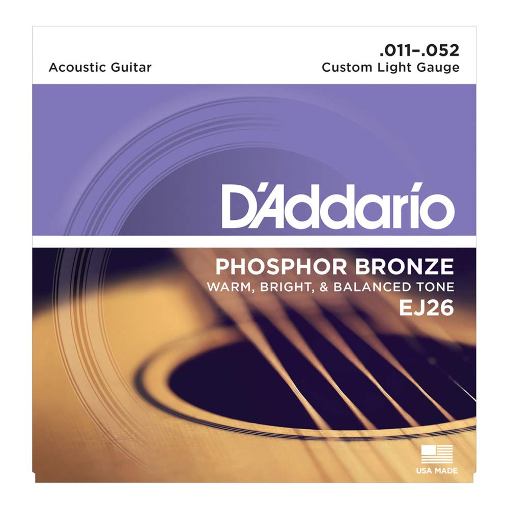 D'Addario EJ26 フォスファーブロンズ Custom Light(11-52) ダダリオ アコースティックギター弦 EJ-26【国内正規品】商品画像