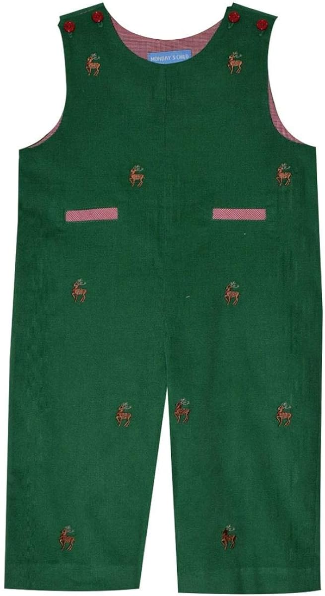 boys green overalls