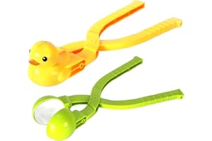 SELTERM Snow Toys for Kids Outdoor, 2 PCS Snowball Maker Kit, Snow Ball Duck Makers, Snow Molds for Kids Adults Outdoor (2 PC
