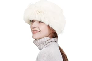 HH HOFNEN Winter Bucket Hat Fluffy Faux Fur Fisherman Plush Warm Hats Cute Fuzzy Bucket Hat for Women