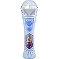 eKids Disney Frozen Toy Microphone for Kids with Built-in Music and Flashing Lights, Designed for Fans of Frozen Gifts for Girls