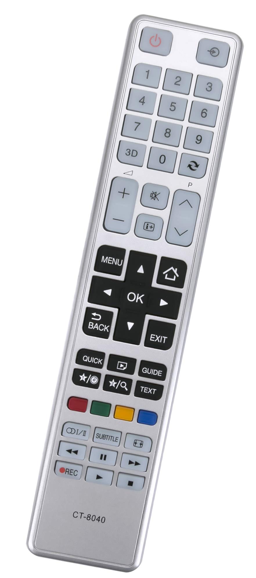 ALLIMITY CT-8040 75038887 Remote Control Replace for Thoshiba LED LCD TV 55L5447DG 55L5445DG 48T5445DG 48L5443DG 48L5441DG 48L5435DG 40T5435DG 40L5455R 40L5445DG 40L5443DG 40L5441DG 40L5435DG