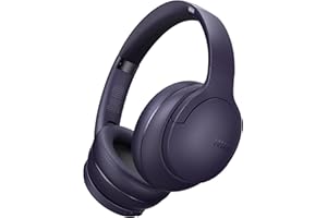 DOQAUS 𝐔𝐩𝐠𝐫𝐚𝐝𝐞𝐝 Wireless Headphones Over Ear, 90H Playtime Bluetooth 5.3 Wireless Headphones with 3EQ Modes, Built-in HD Mic, HiFi Stereo Sound, Deep Bass, Memory Foam Ear Cups (Purple)