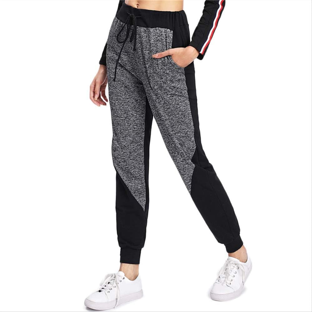 Sport Drawstring Mid Waist Fitness Jogging Pants Women Gym Exercice