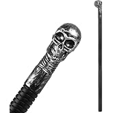 Skull Cane Skull Walking Stick, Halloween Wizard Vampire Staff Props | Halloween Cosplay Staff Costume Accessory