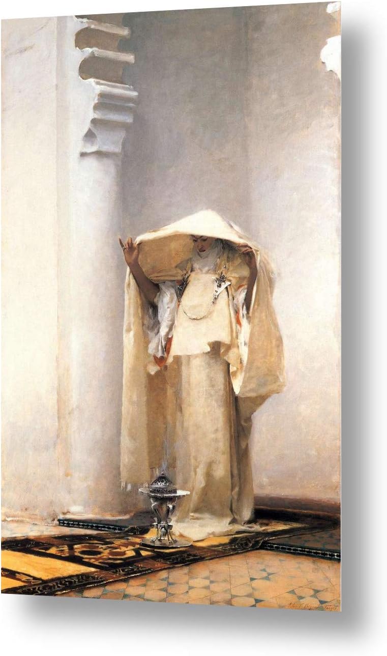 Alonline Art - Smoke Of Ambergris by John Singer Sargent | print on high quality fine art photo paper poster (Rolled) | 16"x24" - 41x61cm | Wall art home decor for living room or for living room |