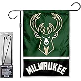 Milwaukee Bucks Fear The Deer Garden Flag and Pole Stand Holder Mount