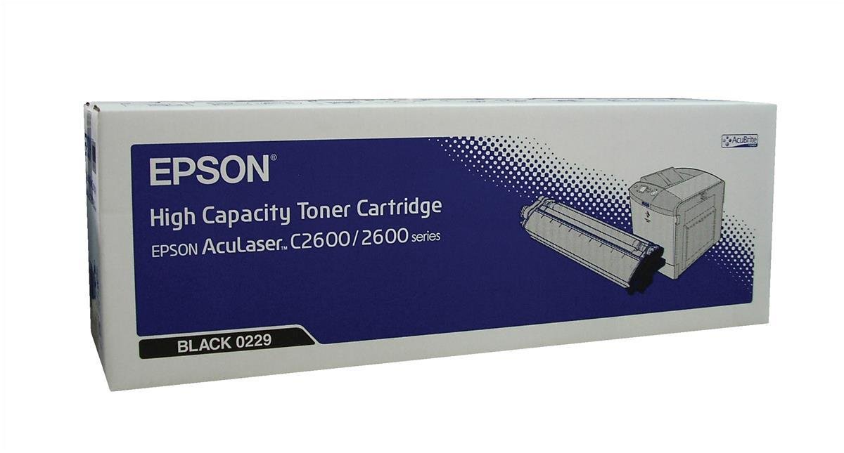 Epson Aculaser C13S050229 black toner cartridge C2600 C2600N S050229