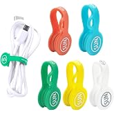 Cable Cord Organizer Magnetic Cord Organizers Twist Ties Magnet Clips Cord Wrap Keepers For Charging Cord Headphone Cord Hold