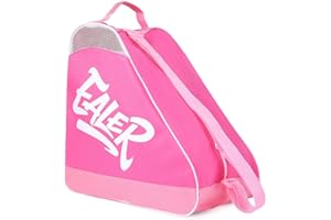 EALER Heavy-Duty Waterproof Skate Bag with Adjustable Shoulder Strap – Fits Ice Hockey, Inline, Roller & Quad Skates,Kids & Adults