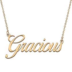 HUAN XUN Customized Custom Simple Any Name Necklace