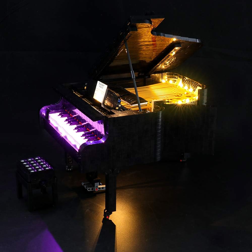 BRIKSMAX Led Lighting Kit for Ideas Grand Piano Compatible With 21323 Building Blocks Model - Image 4