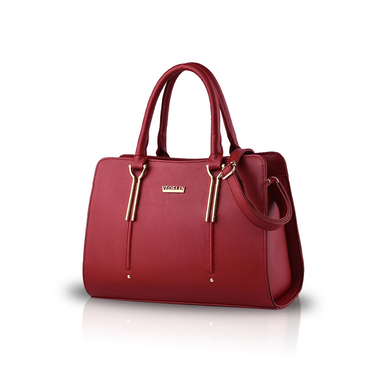 NICOLE & DORIS Ladies Handbags Women PU Leather Shoulder Bag Fashion Messenger Bag for Women crossbody bag wine red