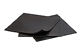 MATNIKS Rubber Sheets, Black, (Pack of 3) 6x6-Inch