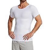 MISS MOLY Compression Shirts for Men Tummy Control Undershirt Gynomastica Slimming Short Sleeve Waist Trainer Shapewear