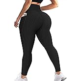 JGS1996 Butt Lifting Leggings for Women Tummy Control Workout Yoga Pants High Waisted Scrunch Booty Gym Tights