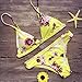 Women Bikini,kaifongfu, 1 Set Sexy Swimwear Push-Up Padded Bra Swimsuit Beachwear (M, Yellow)