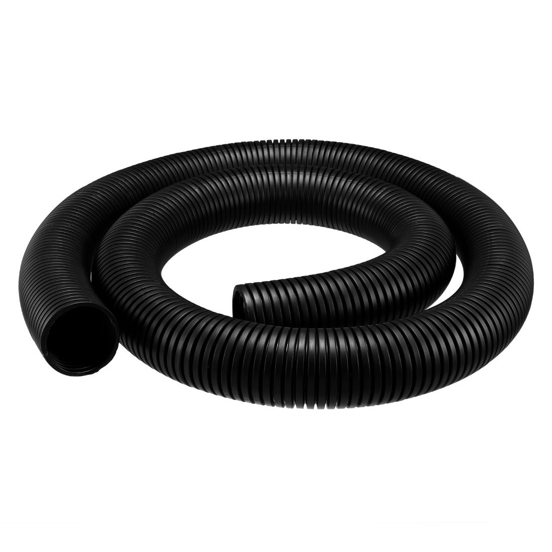 sourcingmap 1.5 M 36 x 42.5 mm PP Flexible Corrugated Conduit Tube for Garden,Office Black