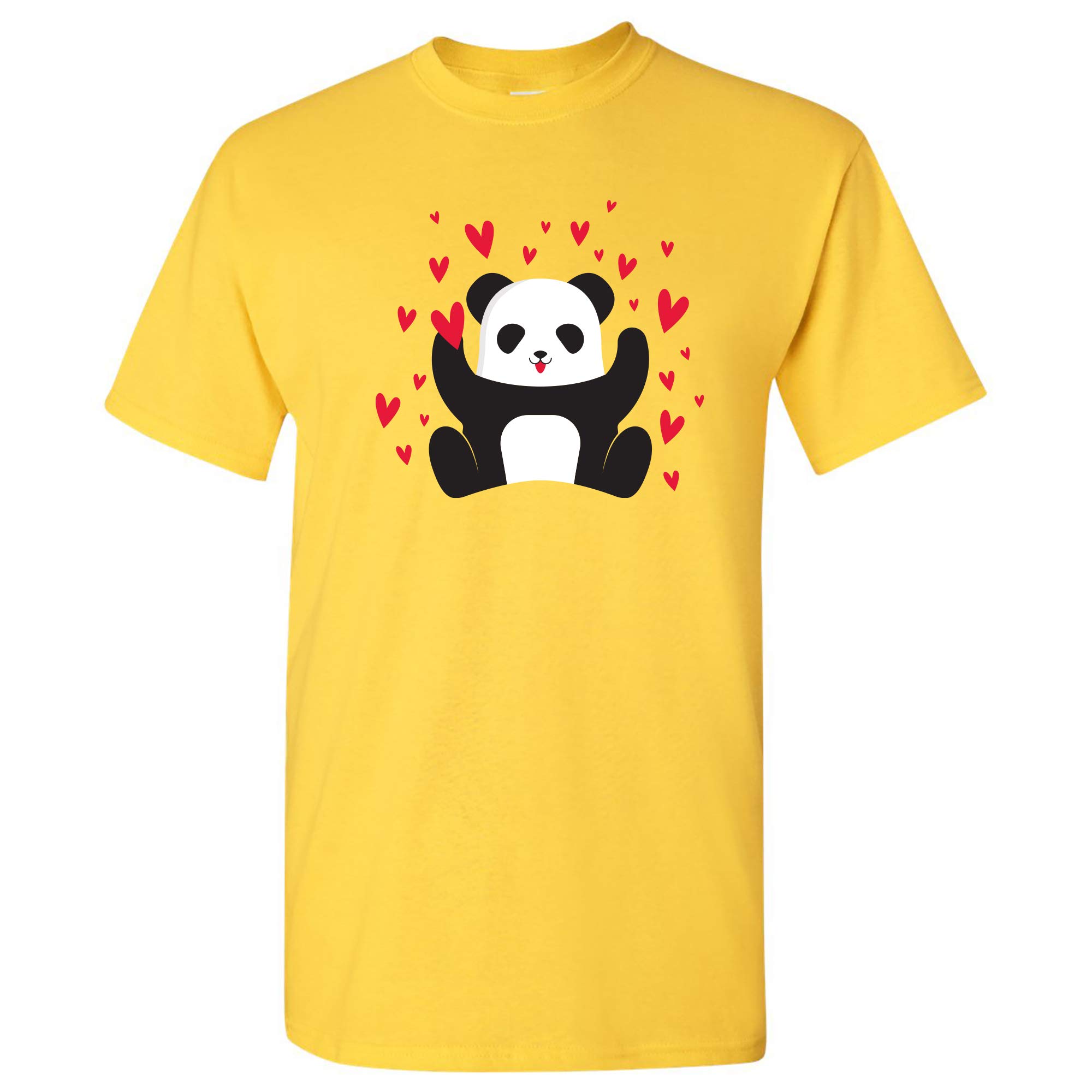 Panda Valentine Hearts - Funny Cute Animal Lover Valentine's Day T Shirt