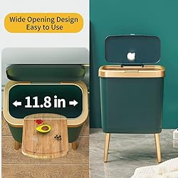 Procade Trash Can with Lid,Small Bathroom Garbage
