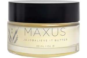 Maxus Nails Jojoba Butter, Cuticle & Dry Skin with All Natural Hemp Seed, Lavender Oils & Vitamin E, Vegan & GMO-Free, Strengthens Nails & Cuticles, Stops Splits & Cracks, 1 oz