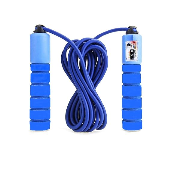 xunke Springseil Speed Rope mit Zähler Und Komfortablen & Anti-Rutsch Griffen für Fitness und Boxen