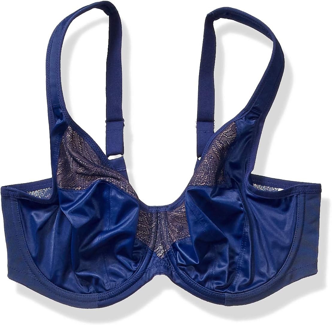 GODDESS Women's PlusSize Heather Full Coverage Underwire Bra Bra, Navy