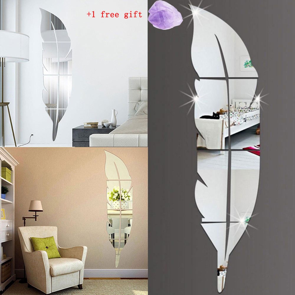 La Chambre De Bebe Plumes Miroir Vinyl Wall Sticker Autocollant Mural Chambre Enfant Autocollant Murale Salon Stickers Muraux Bebe Fille Enfants Autocollant Mural Tete De Lit Kangrunmy Autocollant Mural 3d Bebe Puericulture Lemoncitylive Com