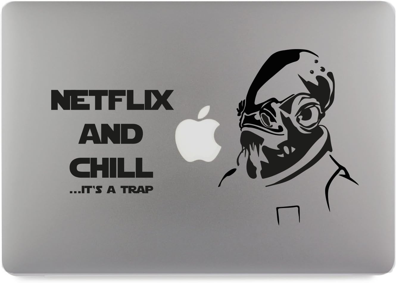 Netflix and Chill its a trap Apple MacBook Air Pro Aufkleber Skin Decal Sticker Vinyl (11")