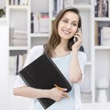 Leathario A4 Portfolio Folder with Notepad Vegan Leather Conference Organizer view 6