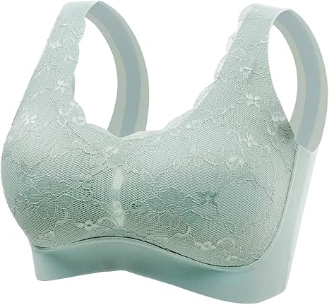 Amazon Co Jp ブラジャー 夏 ノンワイヤー ブラ スロギー ブラジャー 大きいサイズ授乳ブラジャー 補正下着 ブラジャー 涼しいブラジャー 高校生スポーツブラが快適ですよ和装ブラジャー 通気性ブラトップ グリーン M 70abc ホーム キッチン