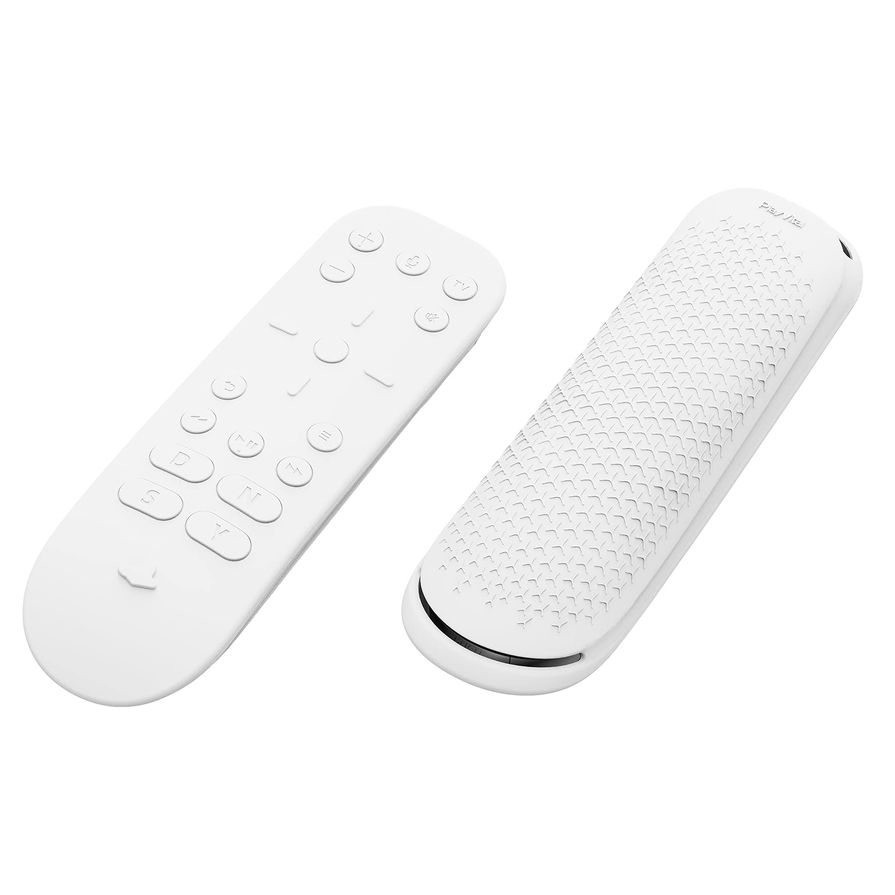 PlayVital PS5 Media Remote Controller Compatible Silicone Case, Dedicated Protective Cover for PS5 Media Remote Control, Overall Protective Case [White]