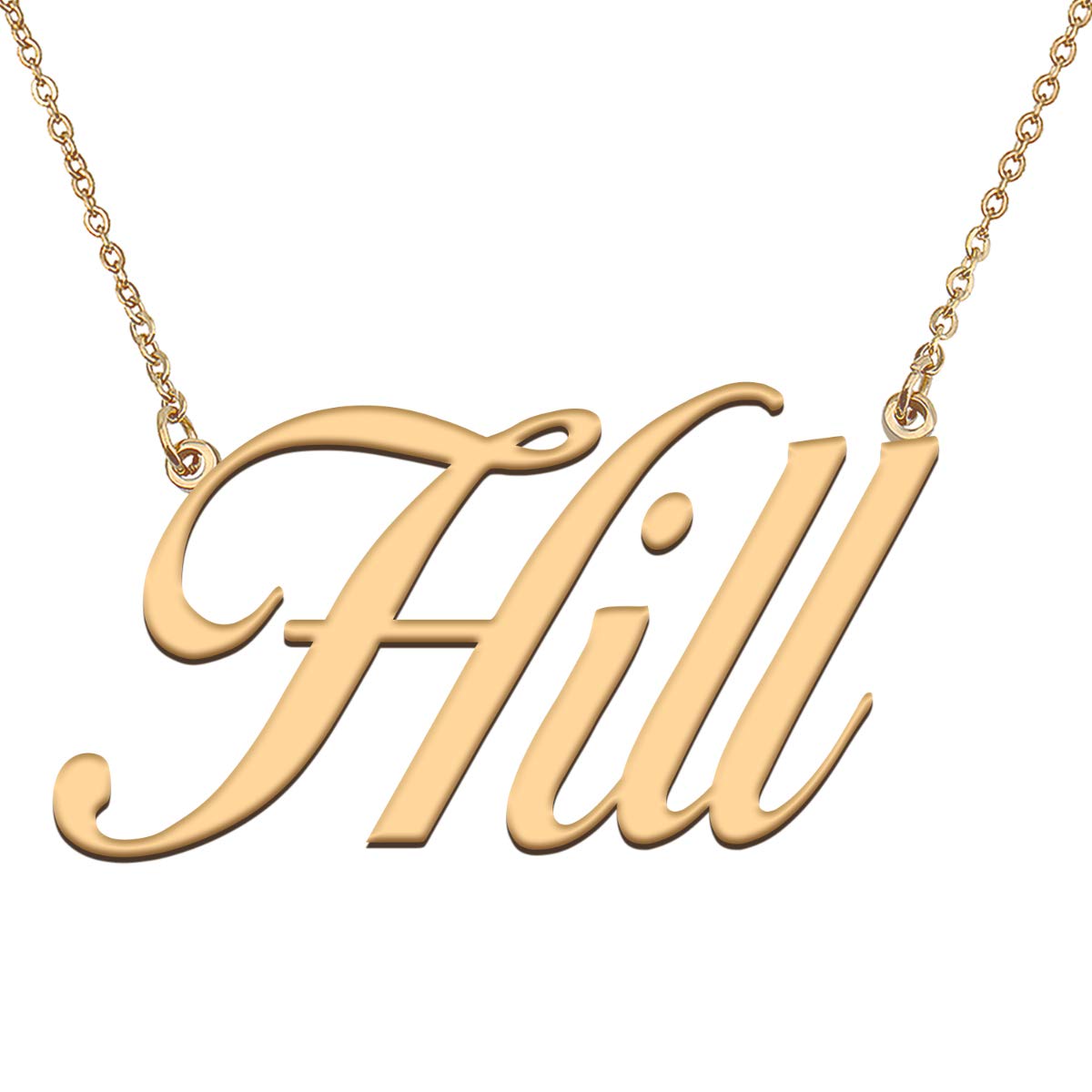 HUAN XUN Customized Custom Simple Any Name Necklace